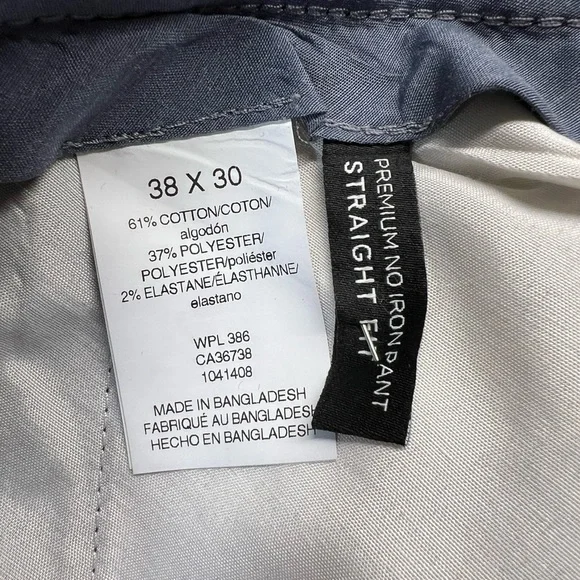 Haggar 38 x 30 Men's Black Dress Pants - Picture 7 of 7